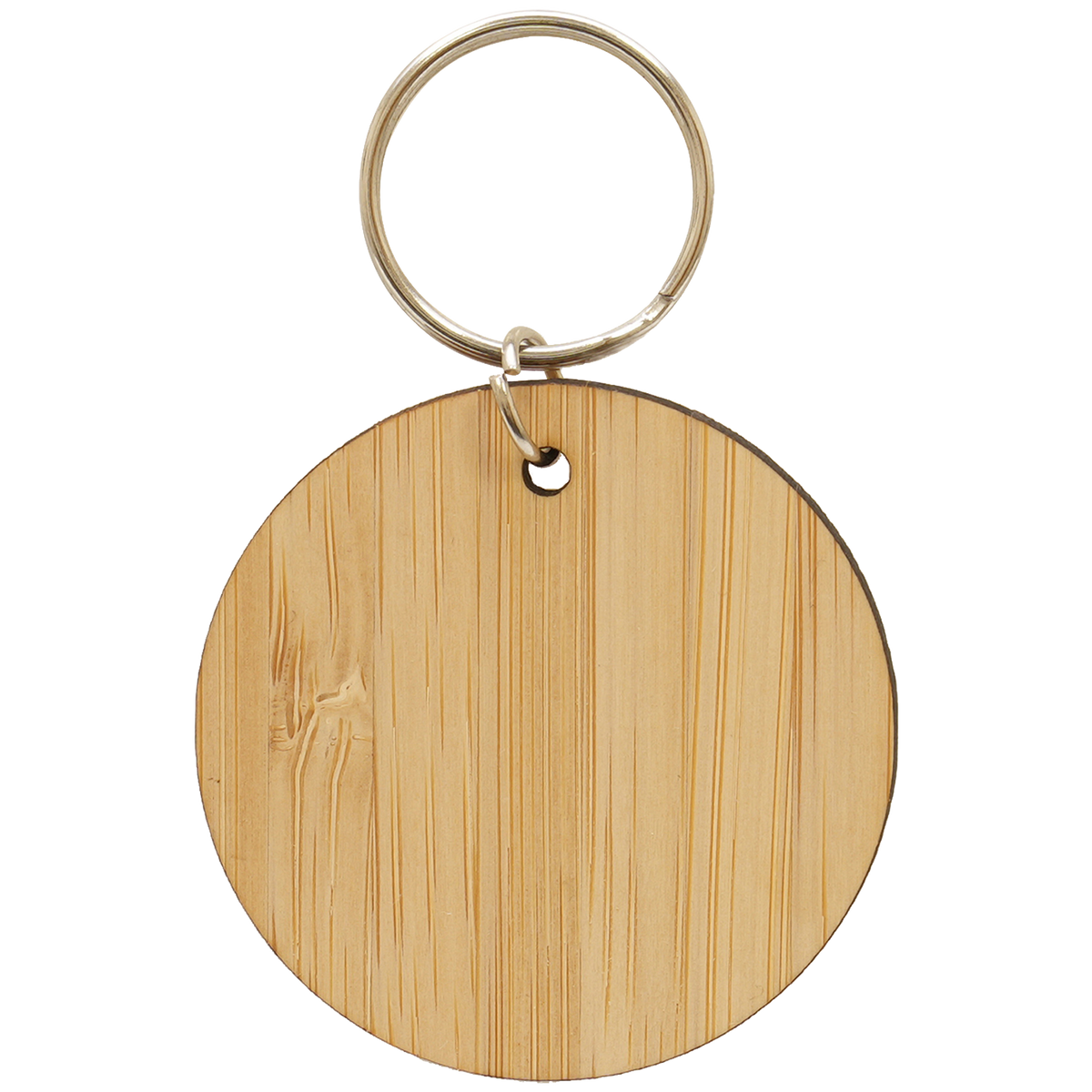 Circular Bamboo Keyring