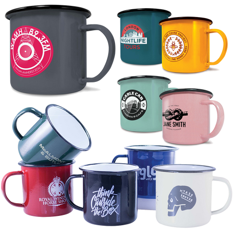 Ceramic Mugs - Printed Enamel Mugs 10oz  - PG Promotional Items
