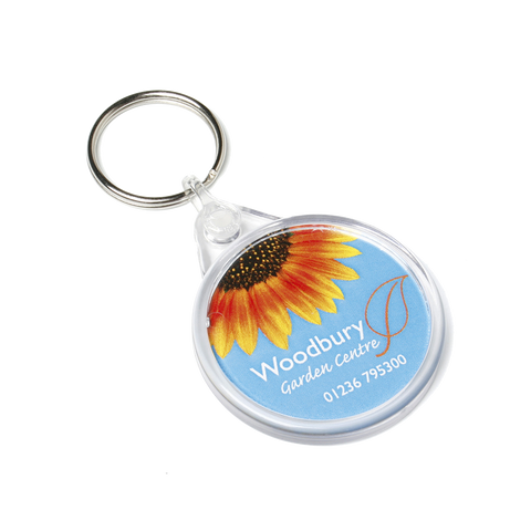  - Round Keyrings - Unprinted sample  - PG Promotional Items