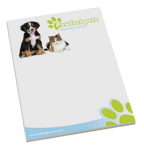  - Recycled A4 Notepads - Unprinted sample  - PG Promotional Items