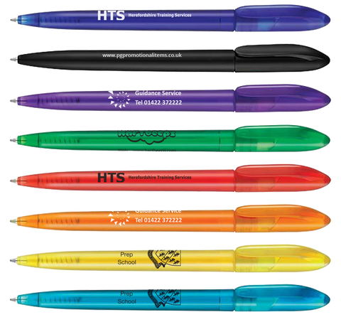 Low cost promotional pens - Supersaver Twist Frost Pens  - PG Promotional Items