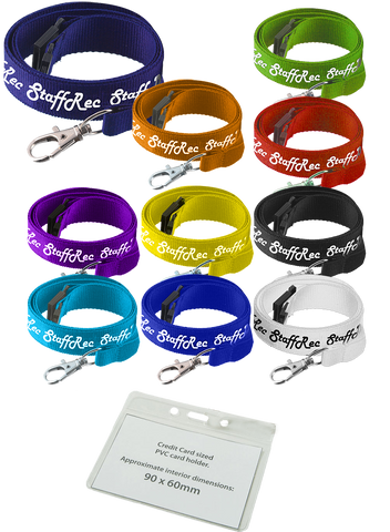  - 20mm Printed Lanyards with Wallets - Unprinted sample  - PG Promotional Items