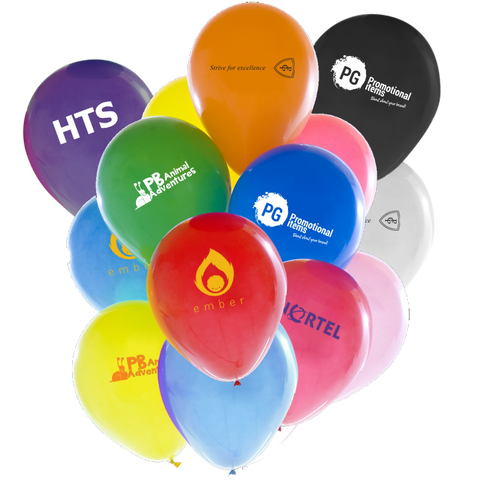 Balloons - 12" Latex Balloons - BOTH SIDES  - PG Promotional Items