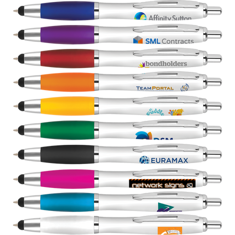 Multifunction Pens - Digital Curvy Touch Pens  - PG Promotional Items