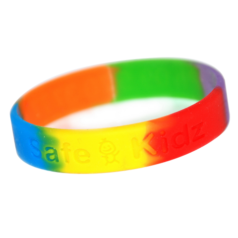  - Multicoloured Debossed Wristbands - Unprinted sample  - PG Promotional Items