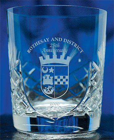 Heavy Crystal Whisky Glasses - Unprinted sample