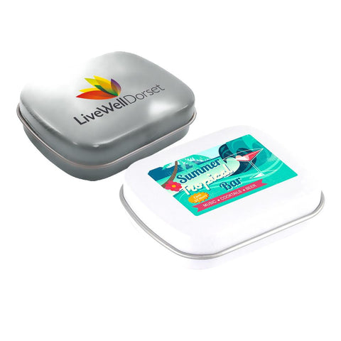  - Full Colour Hinged Mint Tins - Unprinted sample  - PG Promotional Items