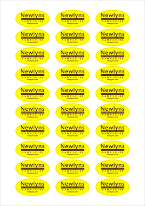 Printed Stickers - Various Sizes - PG Promotional Items