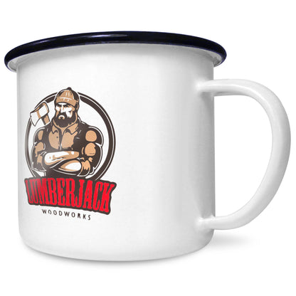 20oz Enamel Mugs - White