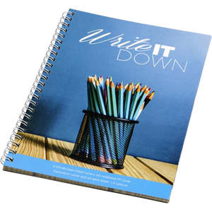 Branded A5 Spiral Notebooks Printed with logo - PG Promotional Items UK