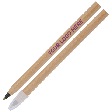 Branded Bamboo Stickpen (Black Ink) - PG Promotional Items