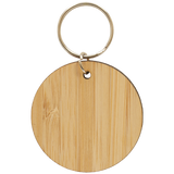 Circular Bamboo Keyring