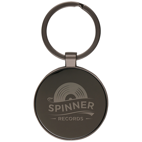 Branded Circular Sleek Keyrings UK, PG Promotional Items