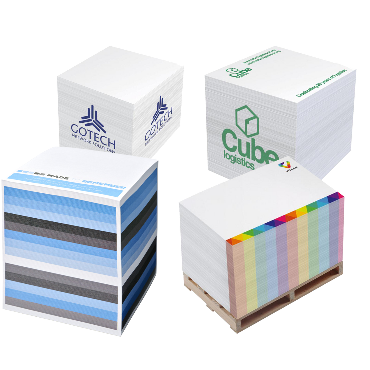 Custom Memo Blocks Branded With Logo, PG Promotional Items