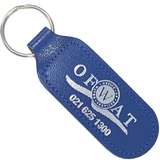 branded Recycled Leather Keyrings Oblong PG Promotional Items