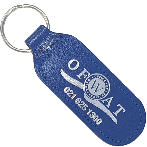 Recycled Leather Keyrings - Oblong