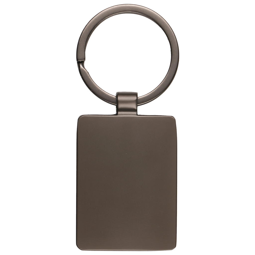 Rectangular Large Key Rings Branded Rectangular Keyrings | Engraved & Domed | PG Promotional Items