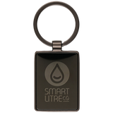 Branded Sleek Gun Metal Keyrings UK, PG Promotional Items