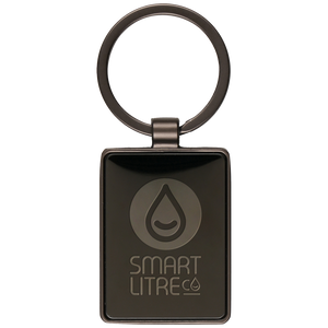 Branded Sleek Gun Metal Keyrings UK, PG Promotional Items