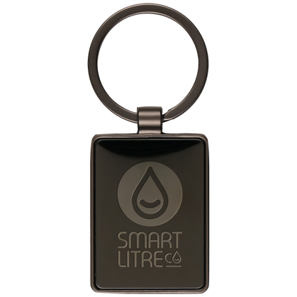 Branded Sleek Gun Metal Keyrings UK, PG Promotional Items