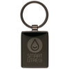 Branded Sleek Gun Metal Keyrings UK, PG Promotional Items
