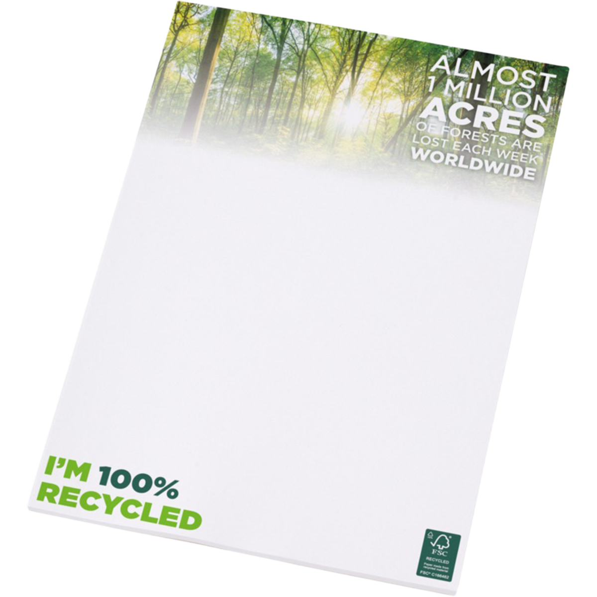 Branded Desk-Mate® A4 recycled notepad, PG Promotional Items UK