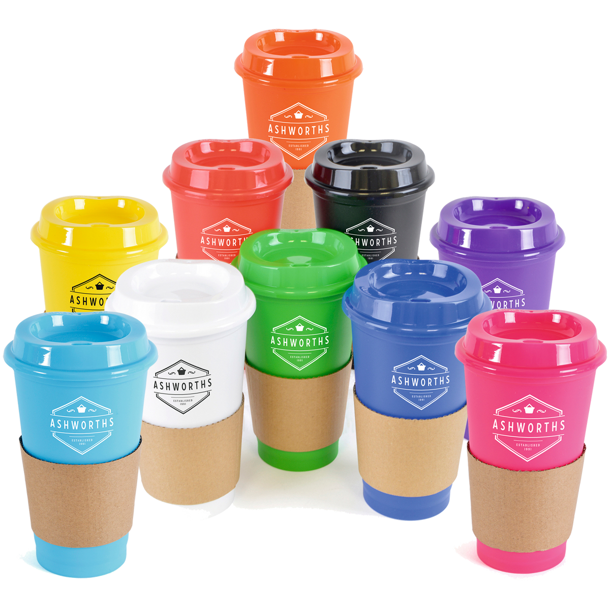 Branded Cafe 500ml Take Out Mug, PG Promotional Items UK