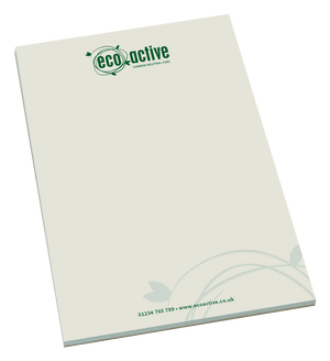 branded eco a5 notepads