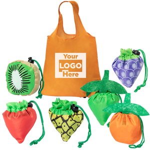 Branded Folding Fruit Shoppers - Foldable Bag Corni
