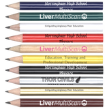 Mini Pencils - half size pencils printed UK