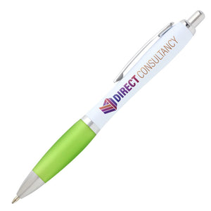 Curvy Nash Recycled Pens - White