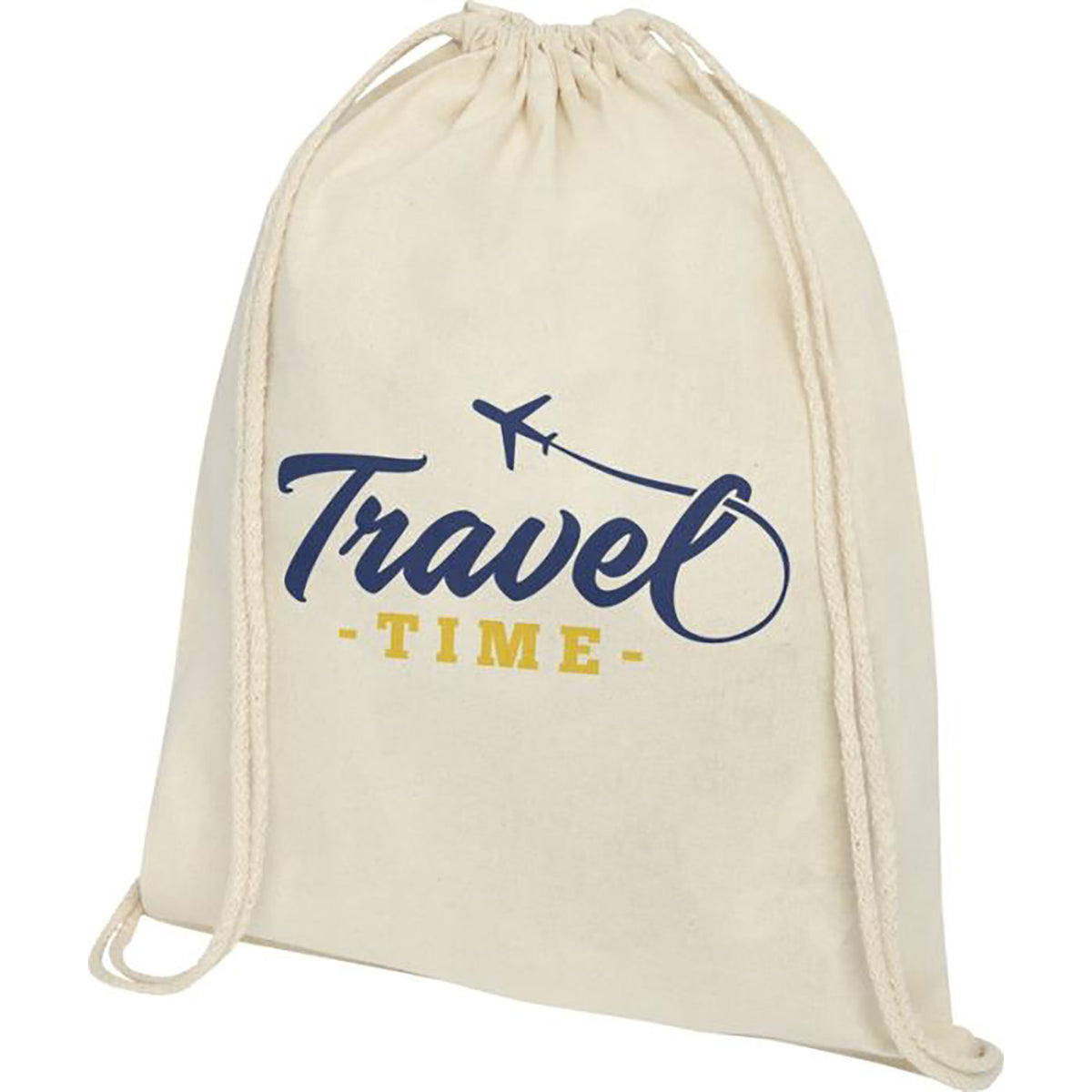 Branded Oregon 140 g/m² cotton drawstring - PG Promotional Items