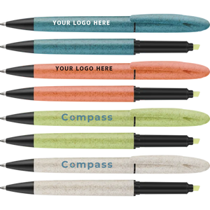 branded Oriel Pens UK, Pen & Highlighter branded with a logo