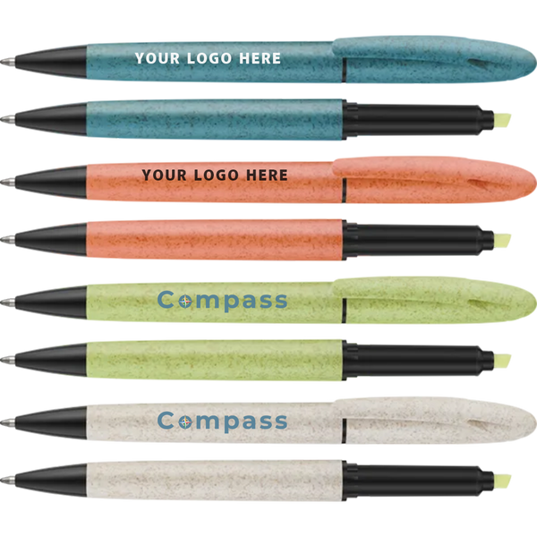 Oriel Wheatstraw Pens & Highlighter