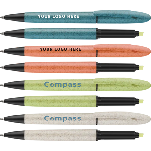 branded Oriel Pens UK, Pen & Highlighter branded with a logo