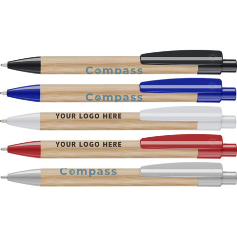 branded Panda Bamboo Ballpens