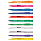 branded S45 Transparent Ball pens UK