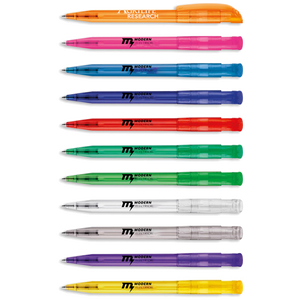 branded S45 Transparent Ball pens UK
