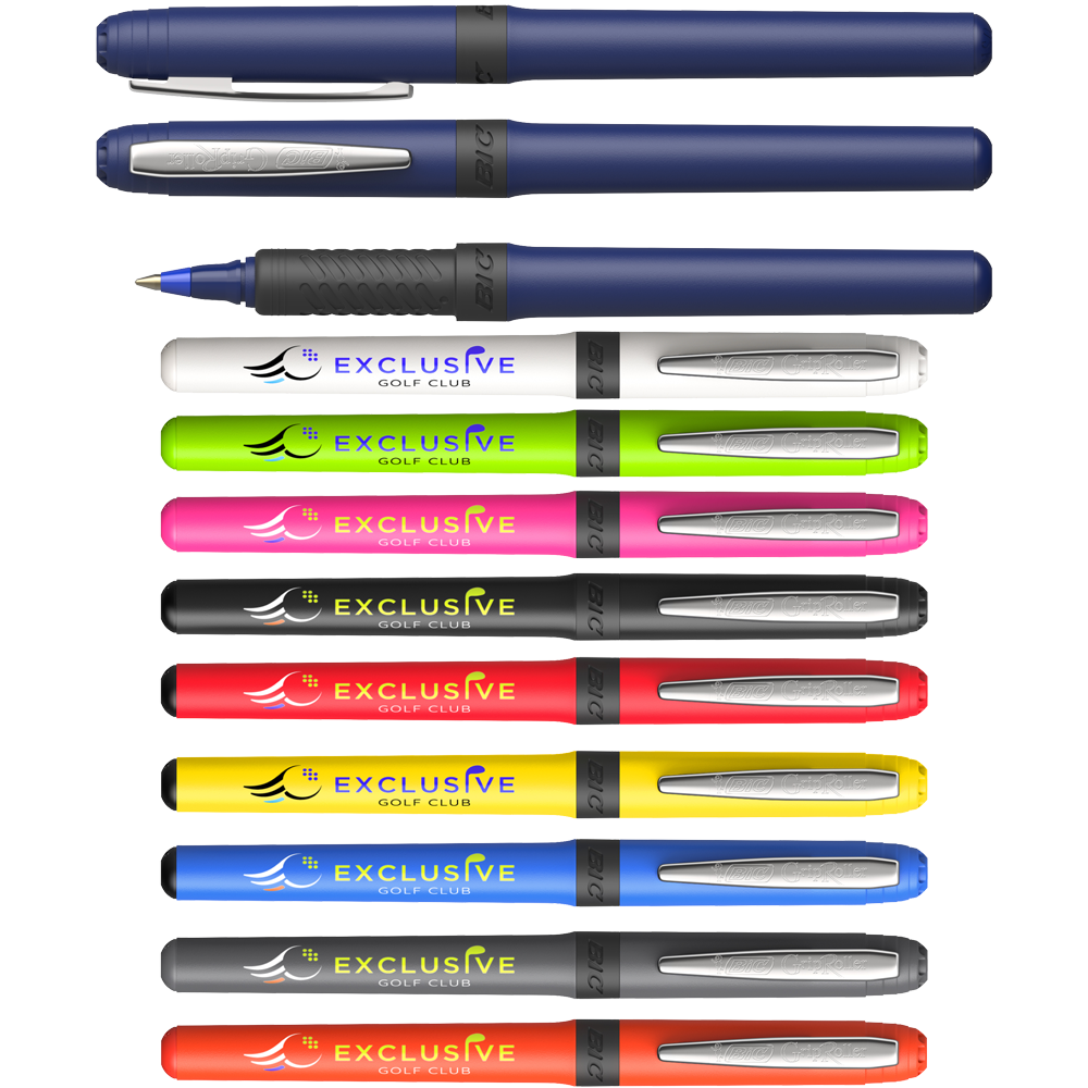 Branded BIC Grip Rollerball Pens, Printed BIC Pens UK