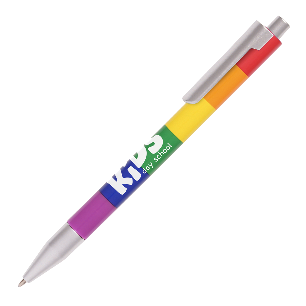 Cayman rainbow pens, printed cayman ballpens, branded cayman rainbow pens