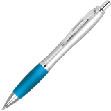 Promotional Curvy Pens - Silver