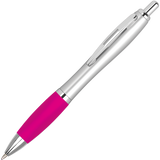 Promotional Curvy Pens - Silver