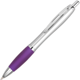 Promotional Curvy Pens - Silver
