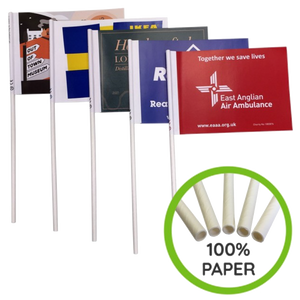 Branded festival flags, printed hand flag, 