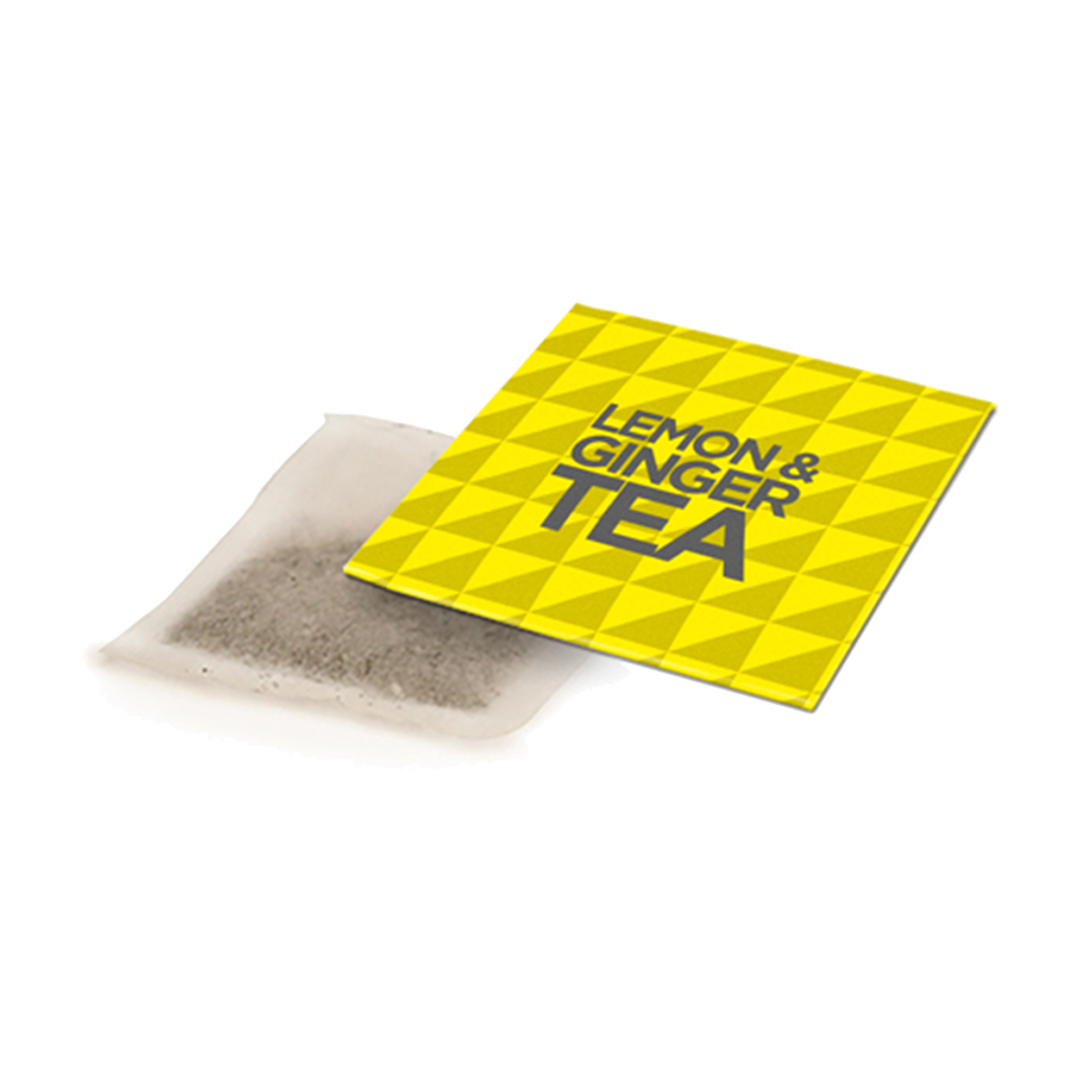 Branded Lemon & Ginger Tea Bags in Envelope UK