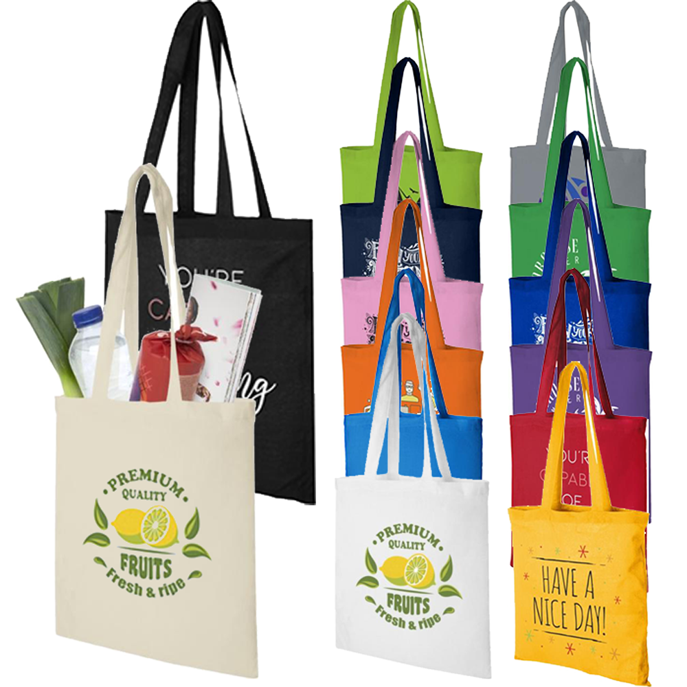 Branded Madras Tote Bags 6oz