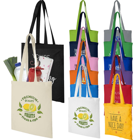 Branded Madras Tote Bags 6oz
