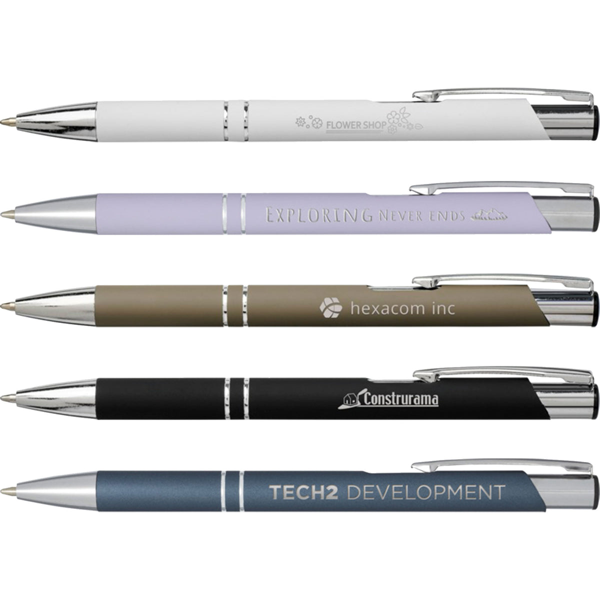 Branded Moneta Soft Touch Ballpens - PG Promotional Items