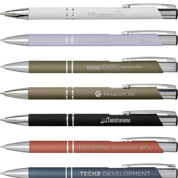 Moneta Soft Feel Pens - Unprinted Sample