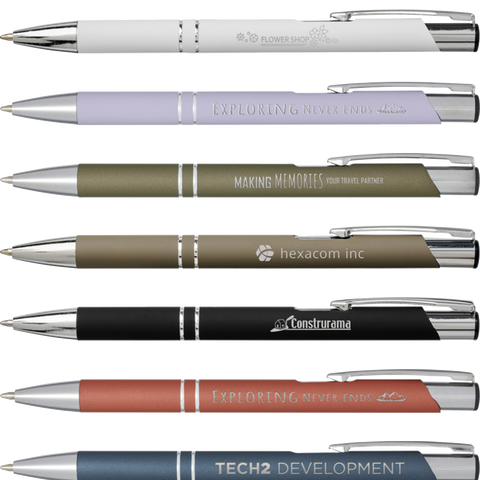 Moneta Soft Feel Pens - Unprinted Sample